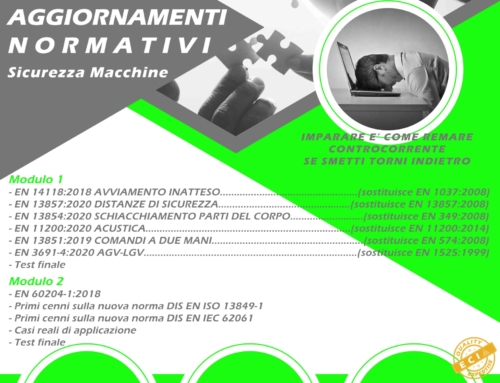 Aggiornamenti Normativi Sicurezza Macchine
